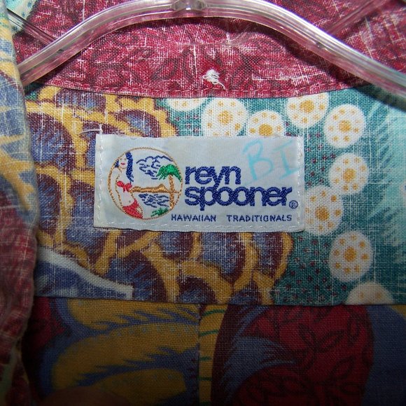 VINTAGE REYN SPOONER HAWAIIAN FLORAL SHIRT S3437 - Picture 5 of 11